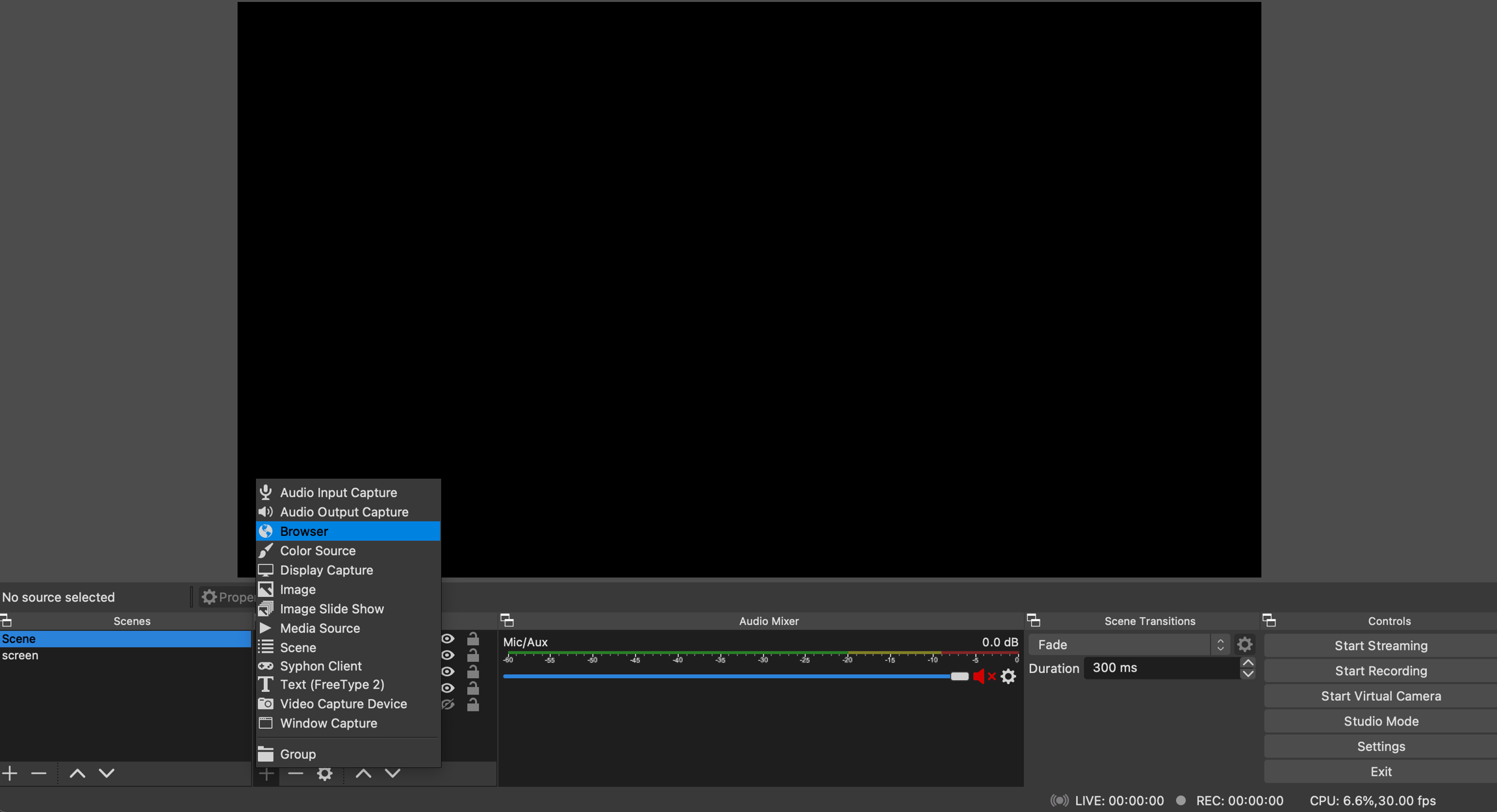 Adding a browser source in OBS or Streamlabs